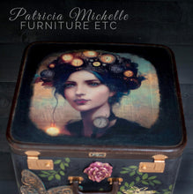 Load image into Gallery viewer, Stunning Suitcase End Table (with storage) SOLD
