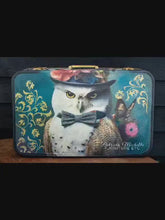 Load and play video in Gallery viewer, Owl Decorative Suitcase SOLD
