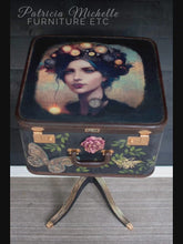 Load and play video in Gallery viewer, Stunning Suitcase End Table (with storage) SOLD
